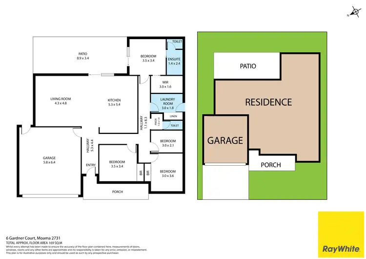 Floorplan of Homely house listing, 6 Gardner Court, Moama NSW 2731
