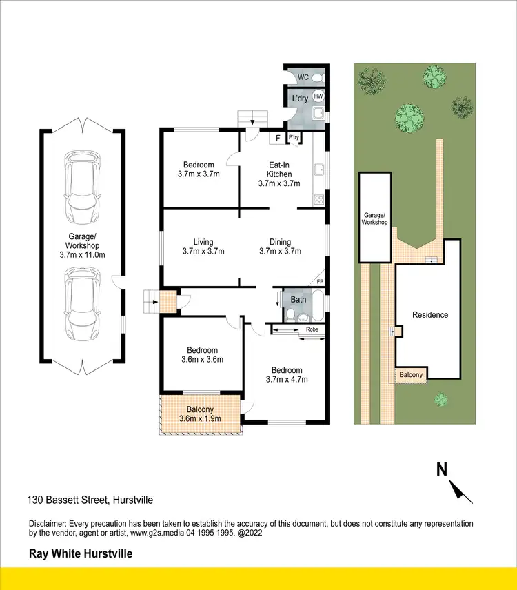 Floorplan of Homely house listing, 130 Bassett Street, Hurstville NSW 2220