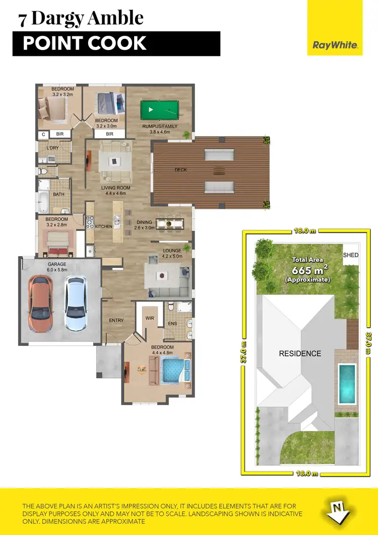 Floorplan of Homely house listing, 7 Dargy Amble, Point Cook VIC 3030