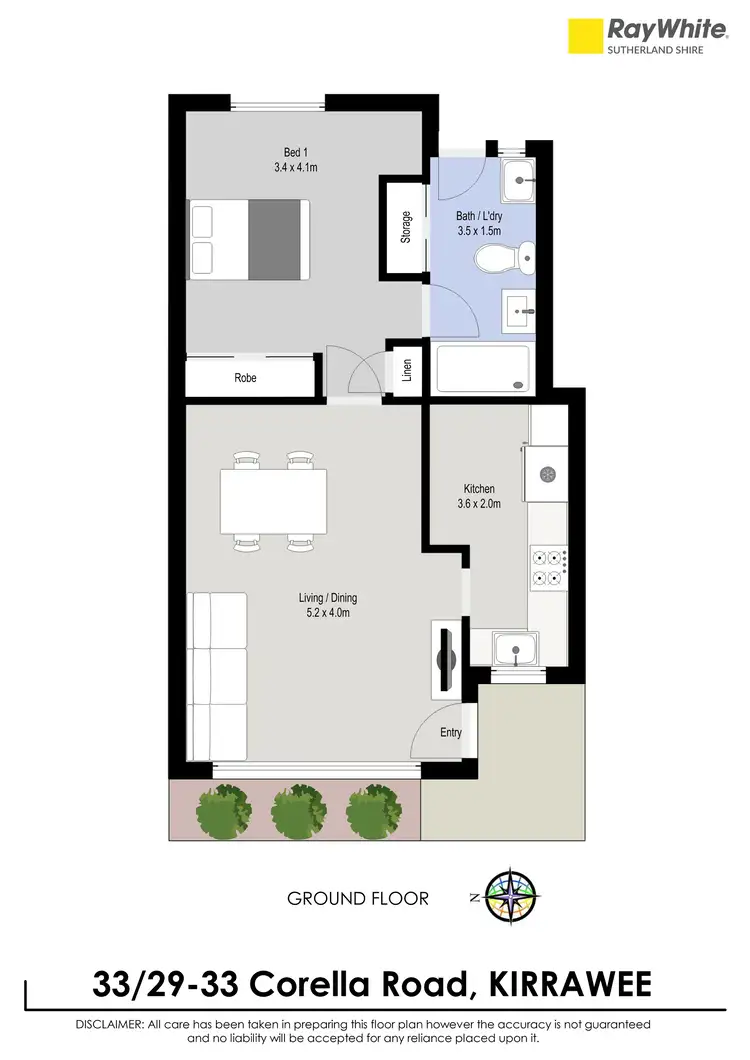 Floorplan of Homely villa listing, 33/29-33 Corella Road, Kirrawee NSW 2232