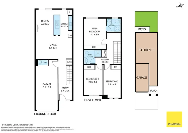 Floorplan of Homely house listing, 2/1 Goolwa Court, Pimpama QLD 4209