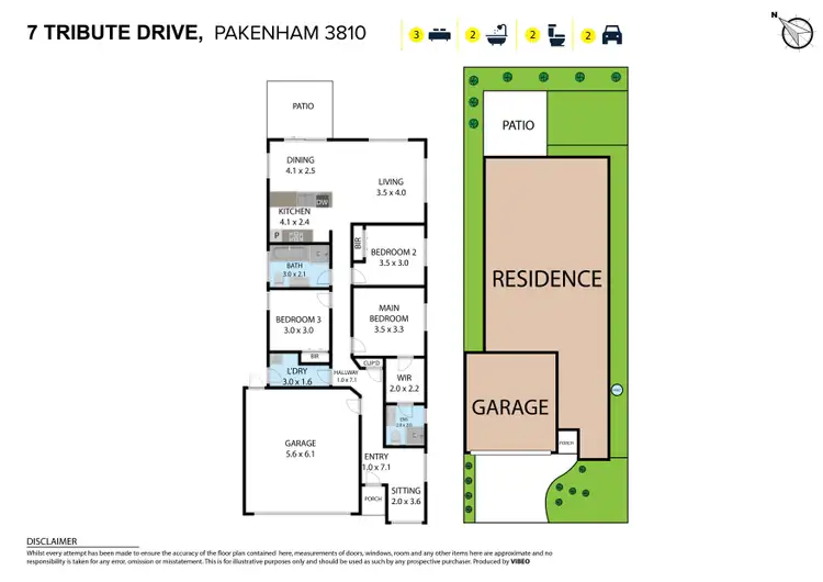 Floorplan of Homely house listing, 7 Tribute Drive, Pakenham VIC 3810