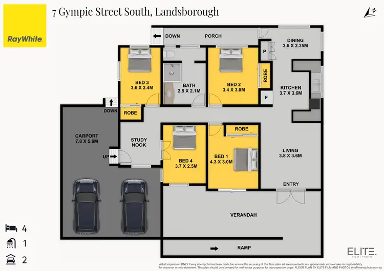 Floorplan of Homely house listing, 7 Gympie Street South, Landsborough QLD 4550