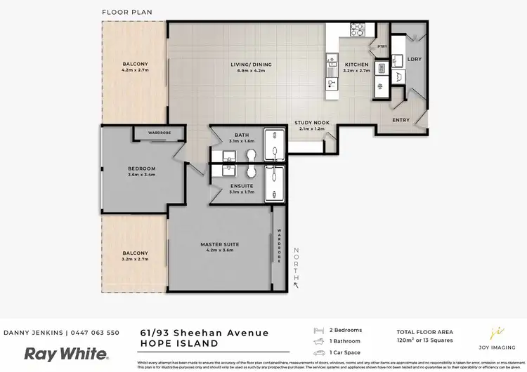 Floorplan of Homely apartment listing, 61/93 Sheehan Avenue, Hope Island QLD 4212