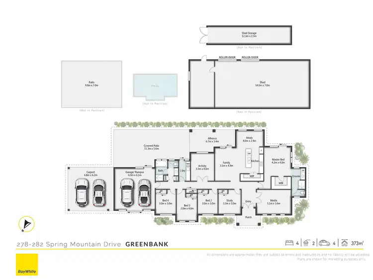 Floorplan of Homely house listing, 278-282 Spring Mountain Drive, Greenbank QLD 4124