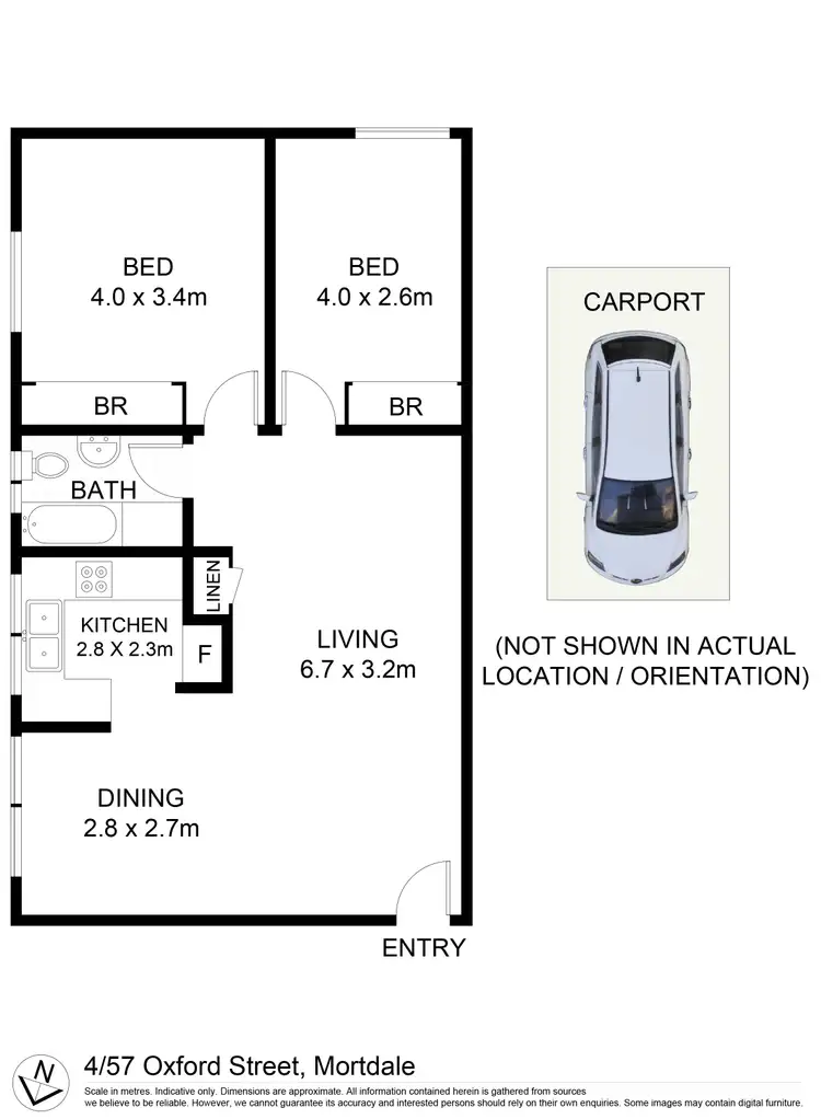 Floorplan of Homely apartment listing, 4/57 Oxford Street, Mortdale NSW 2223