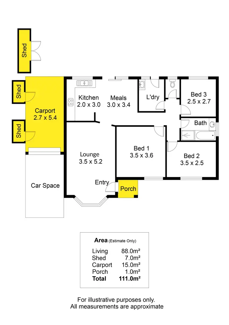 Floorplan of Homely house listing, 1/1A Carlisle Street, Camden Park SA 5038