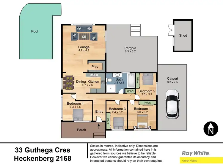 Floorplan of Homely house listing, 33 Guthega Crescent, Heckenberg NSW 2168