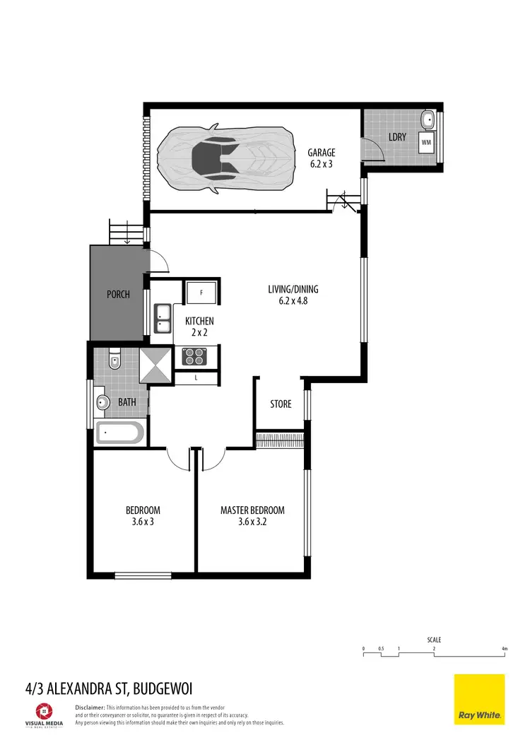 Floorplan of Homely villa listing, 4/3 Alexandra Street, Budgewoi NSW 2262