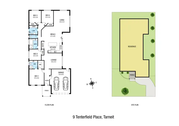 Floorplan of Homely house listing, 9 Tenterfield Place, Tarneit VIC 3029