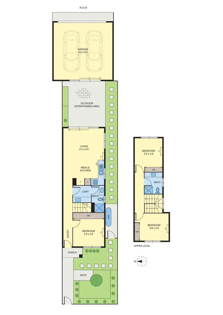 Floorplan of Homely townhouse listing, 18 Queen Street, Coburg VIC 3058