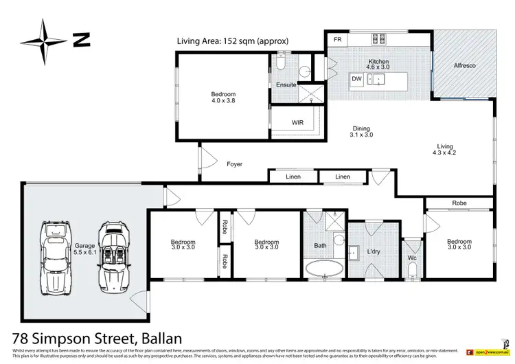 Floorplan of Homely house listing, 2/78 Simpson Street, Ballan VIC 3342