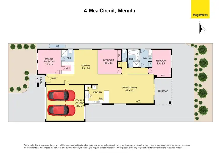 Floorplan of Homely house listing, 4 Mea Circuit, Mernda VIC 3754