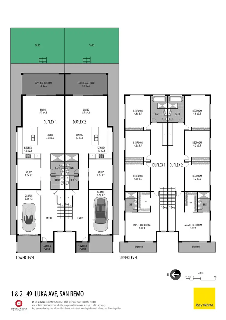 Floorplan of Homely semi-detached listing, 49 Iluka Avenue, San Remo NSW 2262