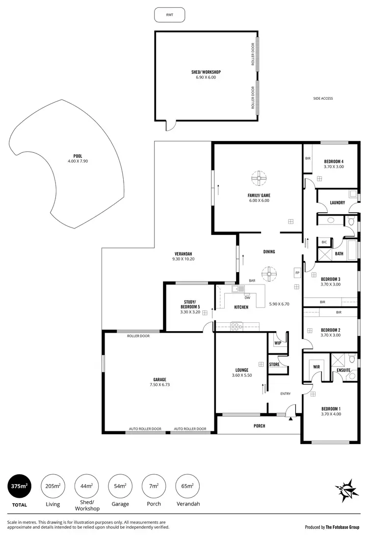Floorplan of Homely house listing, 1 Garwood Court, Littlehampton SA 5250
