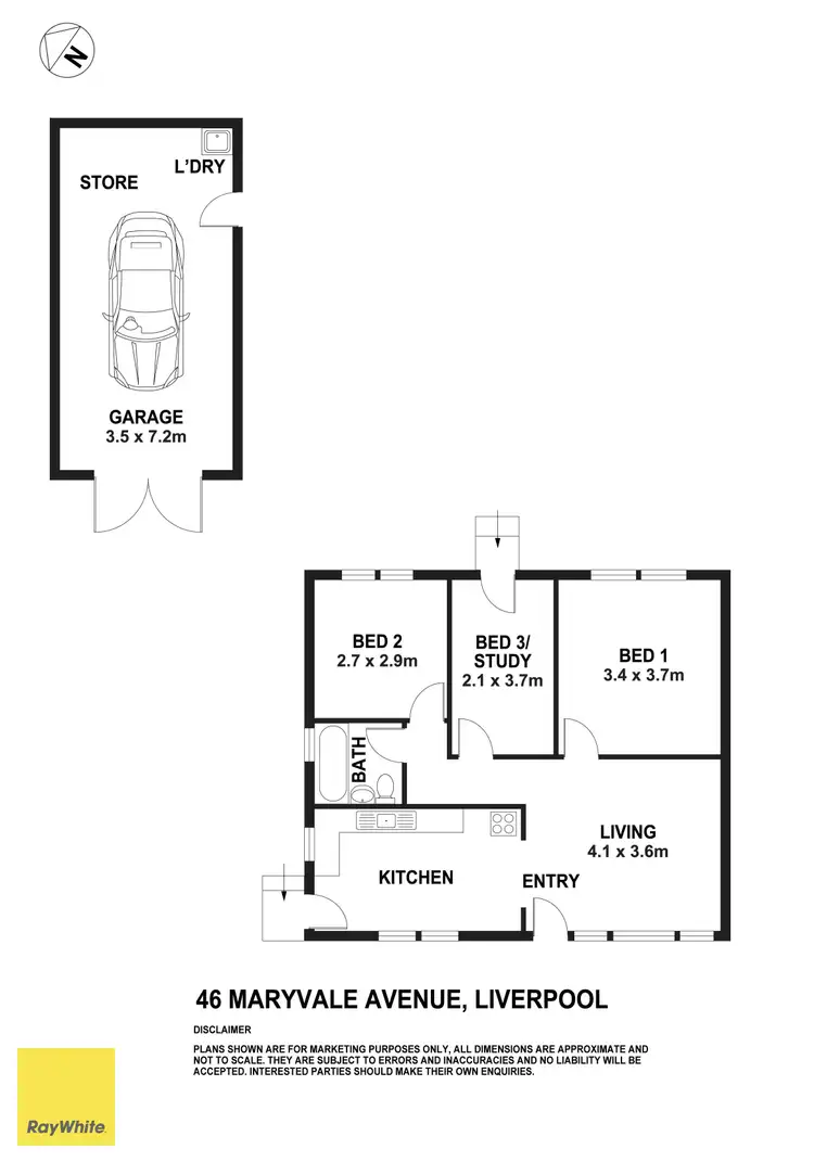 Floorplan of Homely house listing, 46 Maryvale Avenue, Liverpool NSW 2170