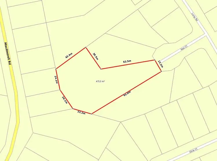 Floorplan of Homely land listing, 8 Apo Court, Tamborine Mountain QLD 4272