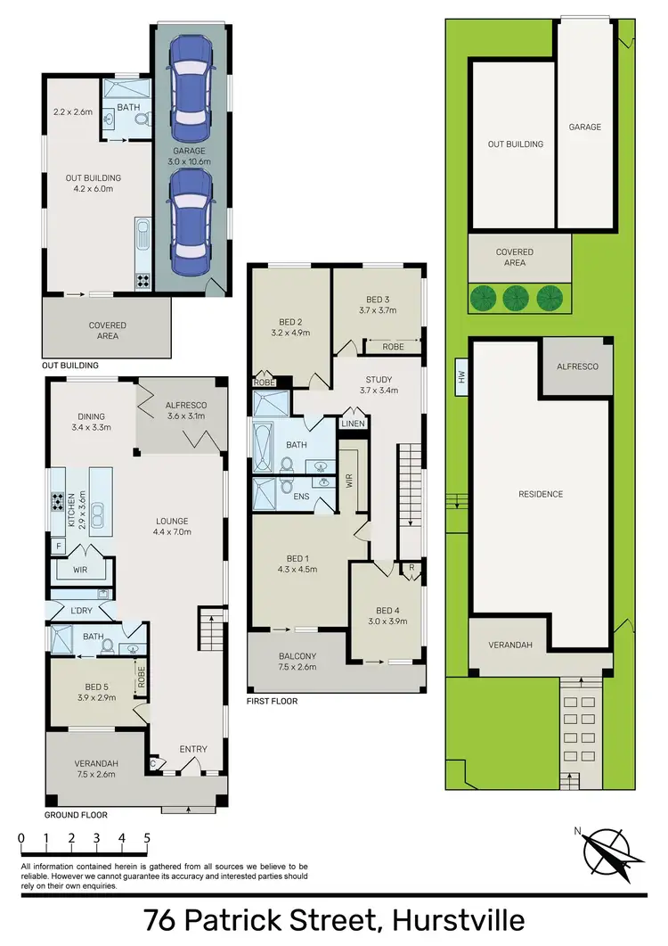 Floorplan of Homely house listing, 76 Patrick Street, Hurstville NSW 2220