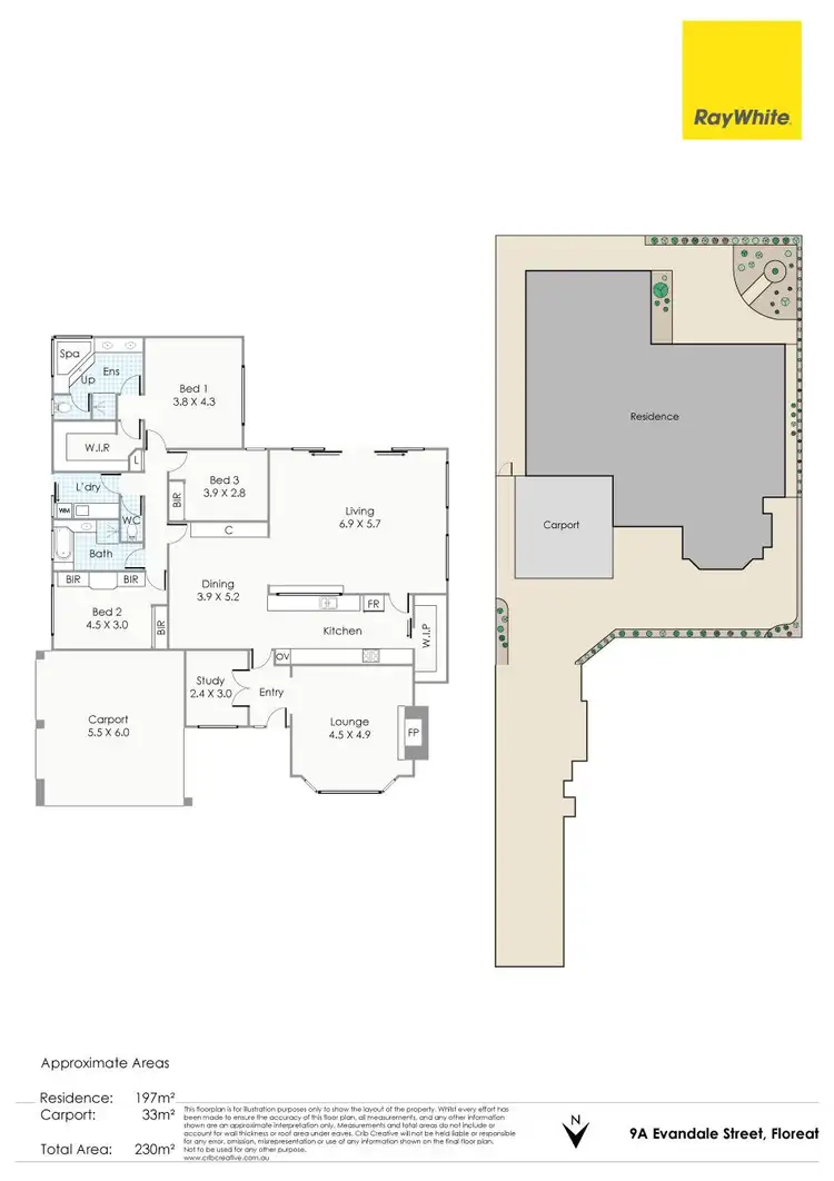 Floorplan of Homely house listing, 9A Evandale Street, Floreat WA 6014