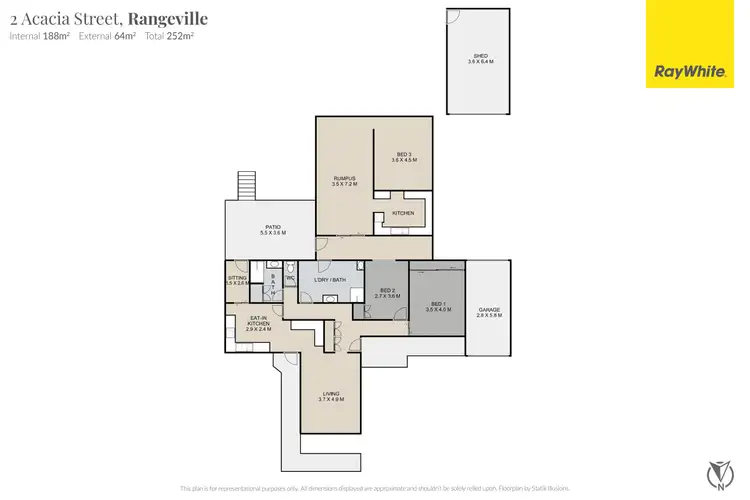 Floorplan of Homely house listing, 2 Acacia Street, Rangeville QLD 4350