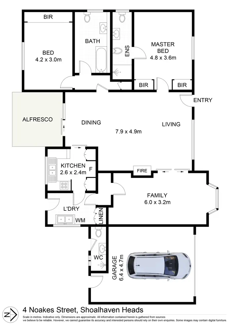 Floorplan of Homely house listing, 4 Noakes Street, Shoalhaven Heads NSW 2535