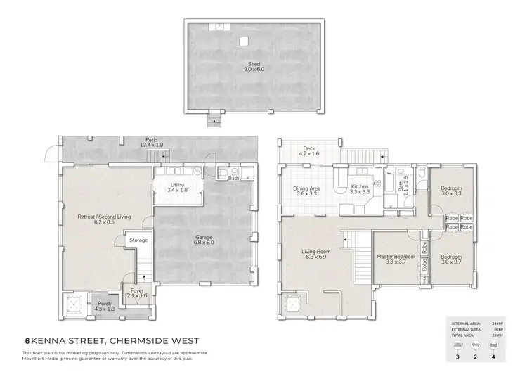 Floorplan of Homely house listing, 6 Kenna Street, Chermside West QLD 4032
