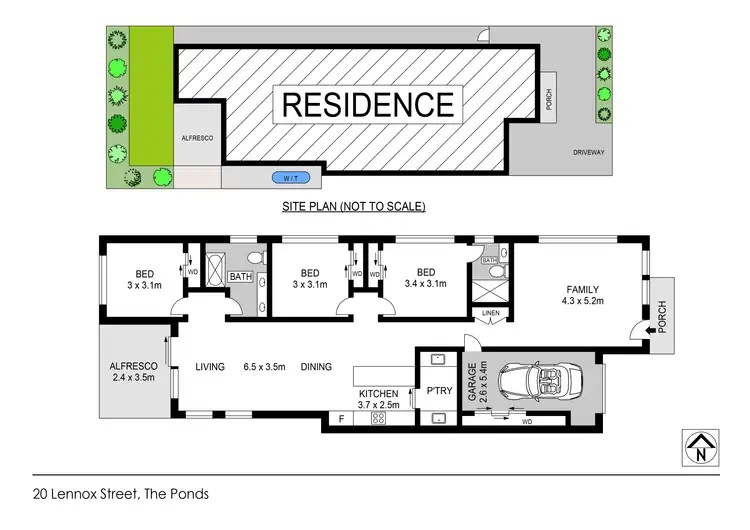 Floorplan of Homely house listing, 20 Lennox Street, The Ponds NSW 2769