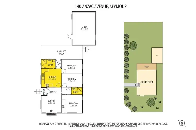 Floorplan of Homely house listing, 140 Anzac Avenue, Seymour VIC 3660