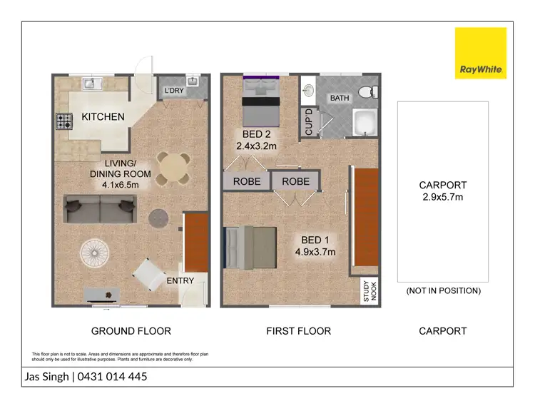 Floorplan of Homely townhouse listing, 18/112 Queens Road, Slacks Creek QLD 4127