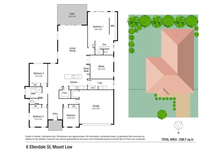 Floorplan of Homely house listing, 6 Ellendale Street, Mount Low QLD 4818