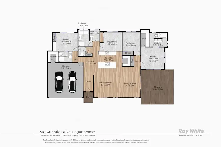 Floorplan of Homely house listing, 31C Atlantic Drive, Loganholme QLD 4129