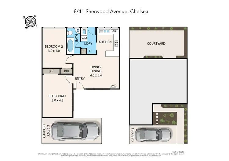 Floorplan of Homely unit listing, 8/41 Sherwood Avenue, Chelsea VIC 3196