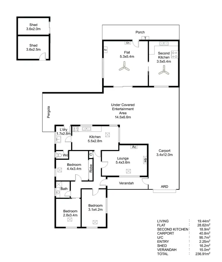 Floorplan of Homely house listing, 10 Harrow Road, Kidman Park SA 5025