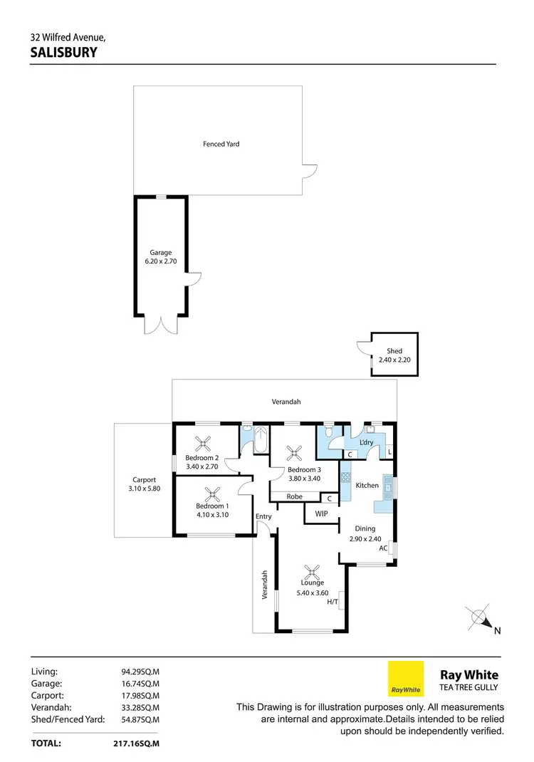 Floorplan of Homely house listing, 32 Wilfred Avenue, Salisbury SA 5108