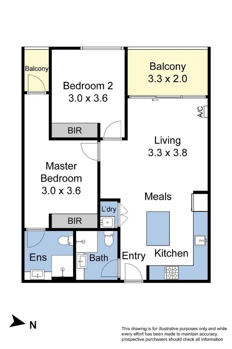 Floorplan of Homely apartment listing, 206/233 Maroondah Highway, Ringwood VIC 3134