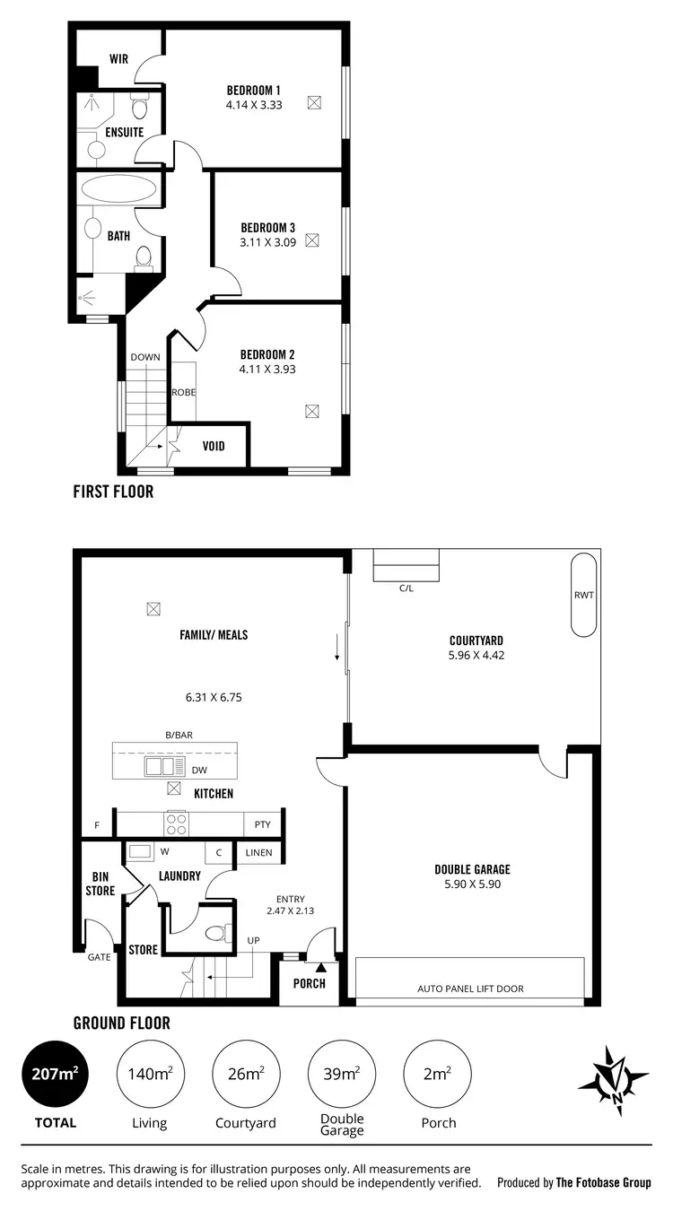 Floorplan of Homely townhouse listing, 3 Craven Drive, Mount Barker SA 5251