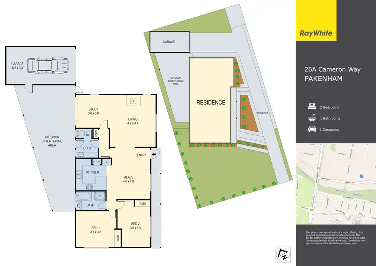 Floorplan of Homely house listing, 26A Cameron Way, Pakenham VIC 3810