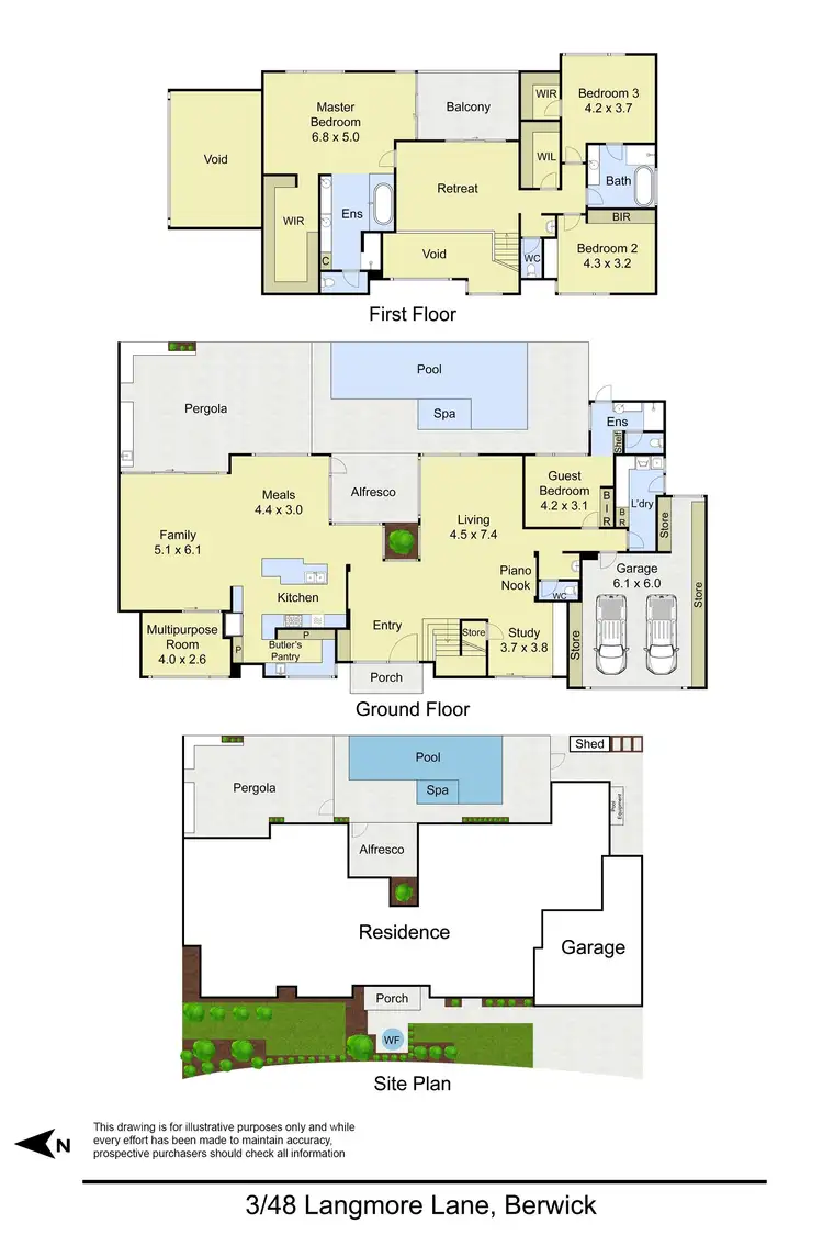 Floorplan of Homely house listing, 3/48 Langmore Lane, Berwick VIC 3806