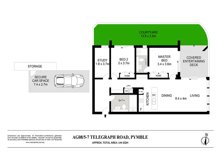 Floorplan of Homely apartment listing, AG08/5-7 Telegraph Road, Pymble NSW 2073