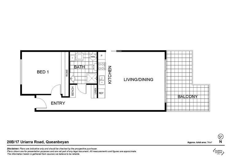 Floorplan of Homely unit listing, 20b/17 Uriarra Road, Queanbeyan NSW 2620
