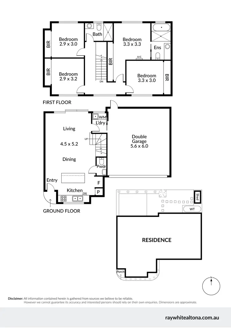 Floorplan of Homely house listing, 2/16 Rowan Avenue, Brooklyn VIC 3012