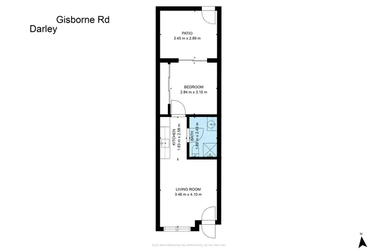 Floorplan of Homely unit listing, 9/96 Gisborne Road, Bacchus Marsh VIC 3340