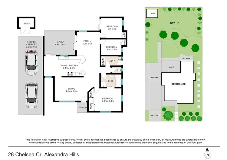 Floorplan of Homely house listing, 28 Chelsea Crescent, Alexandra Hills QLD 4161