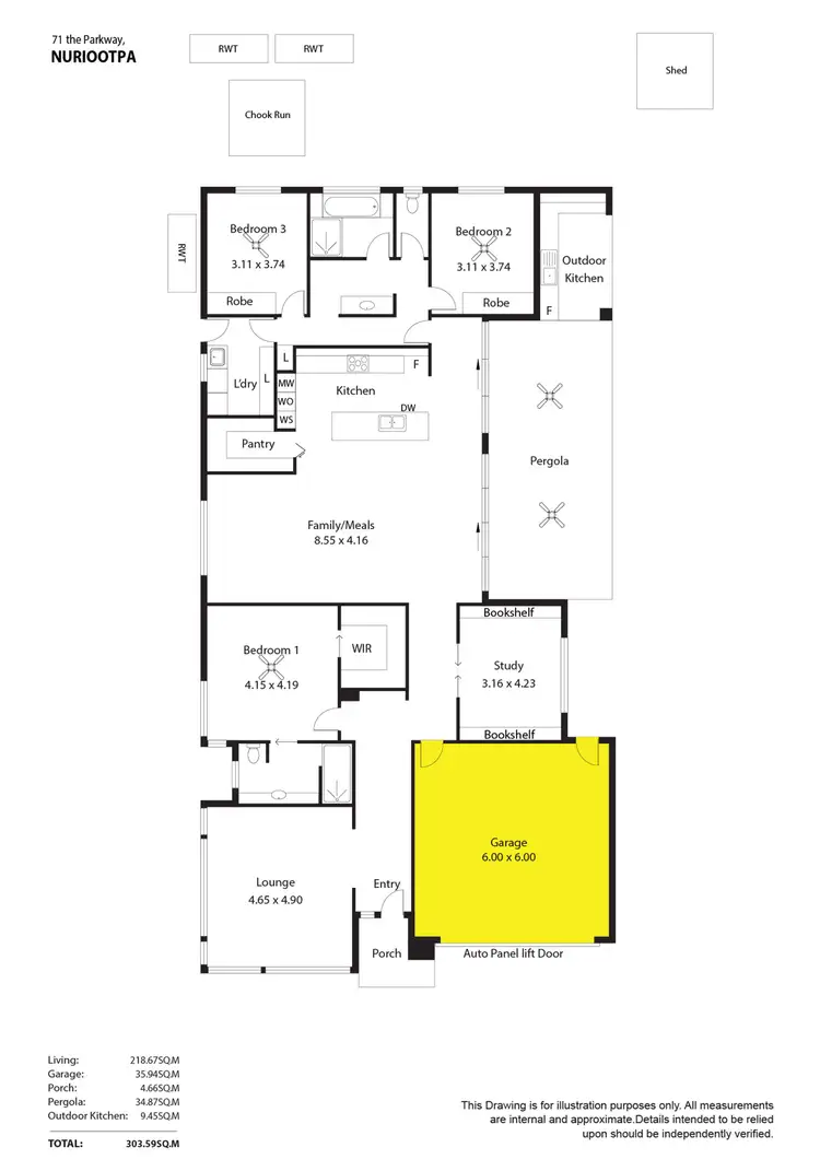 Floorplan of Homely house listing, 71 The Parkway, Nuriootpa SA 5355