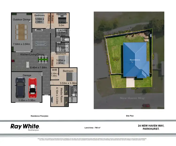 Floorplan of Homely house listing, 24 New Haven Way, Parkhurst QLD 4702