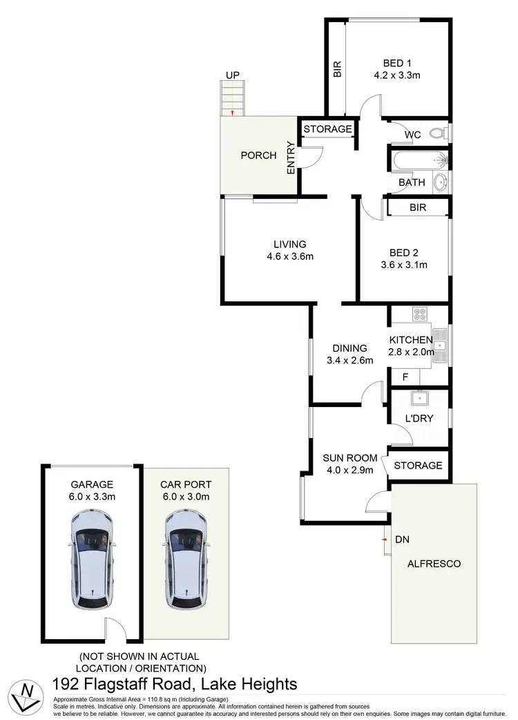 Floorplan of Homely house listing, 192 Flagstaff Road, Lake Heights NSW 2502