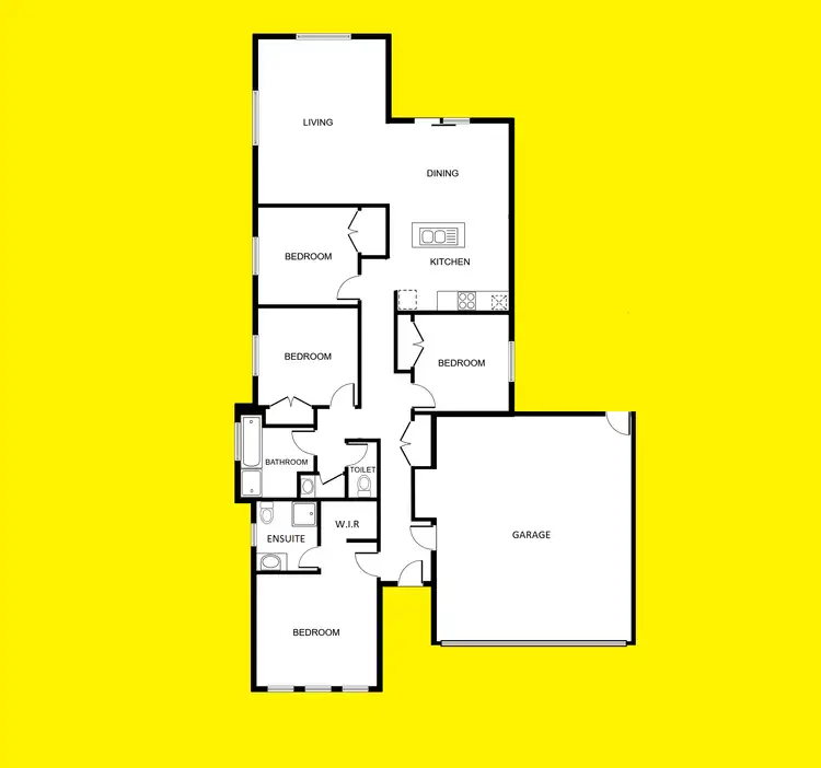Floorplan of Homely house listing, 1 Harvard Court, Mildura VIC 3500