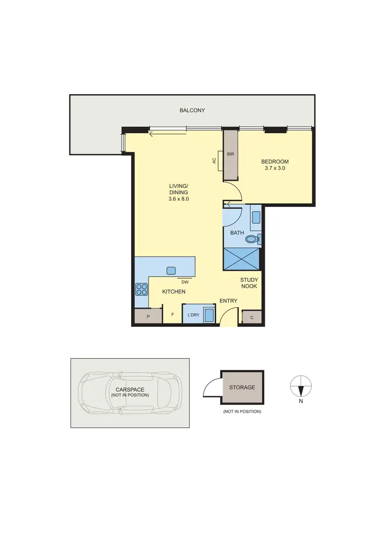 Floorplan of Homely apartment listing, 401/800 Sydney Road, Brunswick VIC 3056