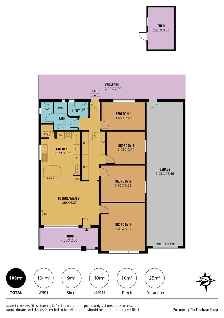 Floorplan of Homely house listing, 4 Curtis Street, Woodville South SA 5011