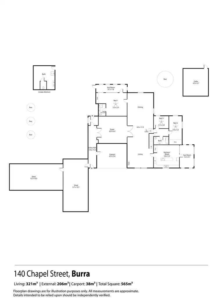 Floorplan of Homely house listing, 140 Chapel Street, Burra SA 5417